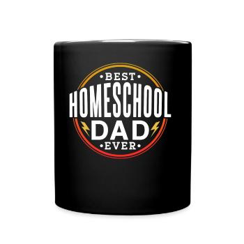 Bester Homeschool Papa Aller Zeiten Homeschooling - Tasse einfarbig - Schwarz - Vorne