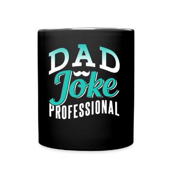 Papa Joke Dad Joke Father Jokes - Full Colour Mug - black - Front