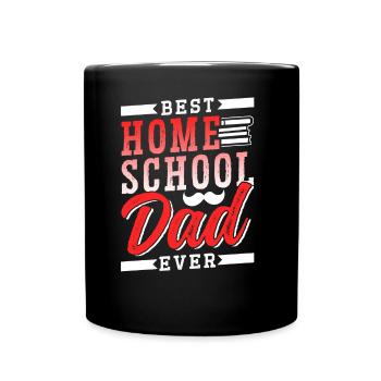 Bester Homeschool Papa Aller Zeiten Homeschooling - Tasse einfarbig - Schwarz - Vorne