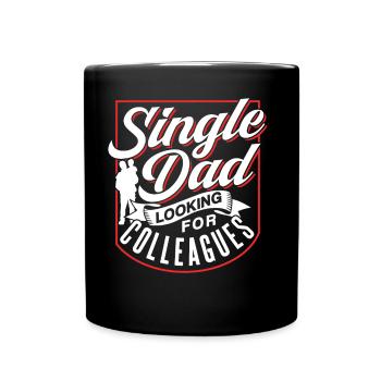 Alleinerziehender Vater Alleinerziehend Papa Papi - Tasse einfarbig - Schwarz - Vorne