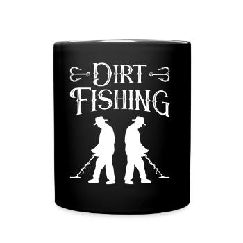Pêche à la saleté Détection des métaux Détection des métaux - Mug uni - noir - Devant