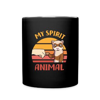 Les dictons furets | Animaux Animaux Iltis - Mug uni - noir - Devant