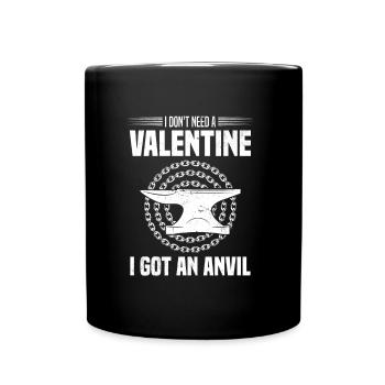 Schmieden - Tasse einfarbig - Schwarz - Vorne
