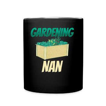 Gartenarbeit Großmutter Garten Oma Gärtnerin - Tasse einfarbig - Schwarz - Vorne