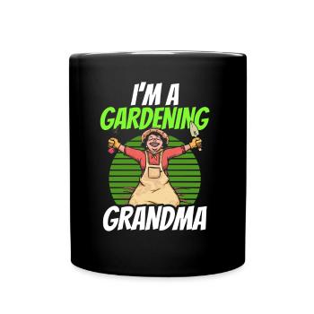 Je suis une grand-mère jardinière jardinière - Mug uni - noir - Devant