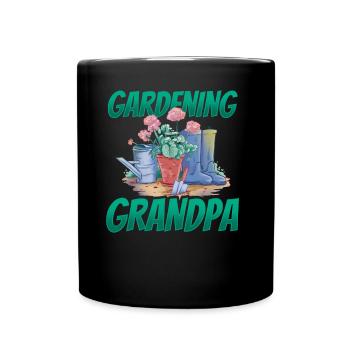 Jardinage Grand-père Grand-père Jardinier - Mug uni - noir - Devant