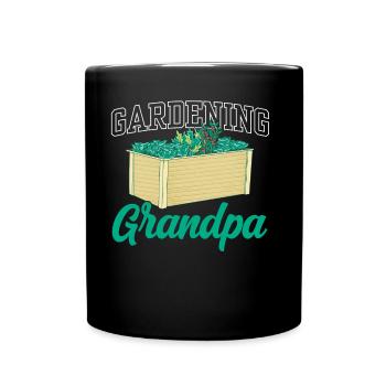Jardinage Grand-père Grand-père Jardinier - Mug uni - noir - Devant
