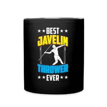 Bester Speerwerfer Aller Zeiten Speer Speerwerfen - Tasse einfarbig - Schwarz - Vorne
