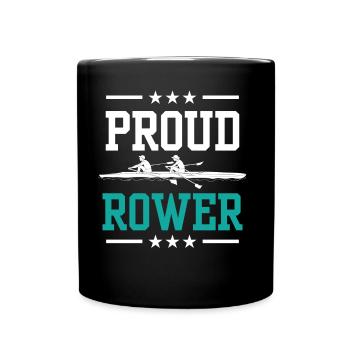 Fier Rameur Aviron Aviron Aviron Bateau Aviron - Mug uni - noir - Devant