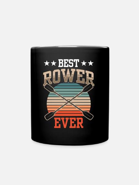 Best Rower Ever Rowing Boat Rowing Rowing Rowing - Full Colour Mug - black