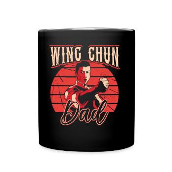 Wing Chun Vater Trainer Kampfsport Kampfkunst - Tasse einfarbig - Schwarz - Vorne