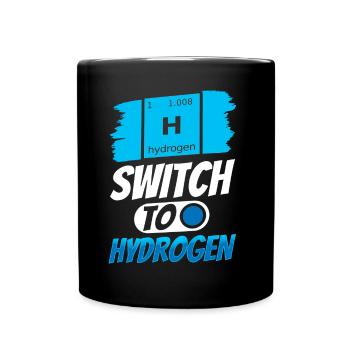Passage à l’hydrogène, élément énergétique hydrogène - Mug uni - noir - Devant