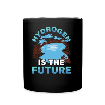 Wasserstoff Ist Die Zukunft Hydrogen Element - Tasse einfarbig - Schwarz - Vorne