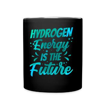Energie Aus Wasserstoff Ist Die Zukunft Hydrogen - Tasse einfarbig - Schwarz - Vorne