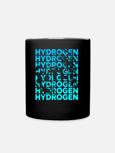 Wasserstoff Hydrogen Energie Element - Tasse einfarbig - Schwarz