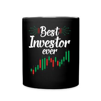 Bester Investor Aller Zeiten Investieren Anleger - Tasse einfarbig - Schwarz - Vorne