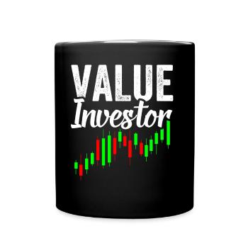 Value Investor Finanzier Investieren Anleger - Tasse einfarbig - Schwarz - Vorne