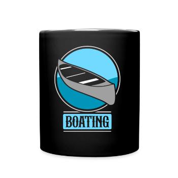 Boating Yacht Sailboat Boat Boat - Full Colour Mug - black - Front