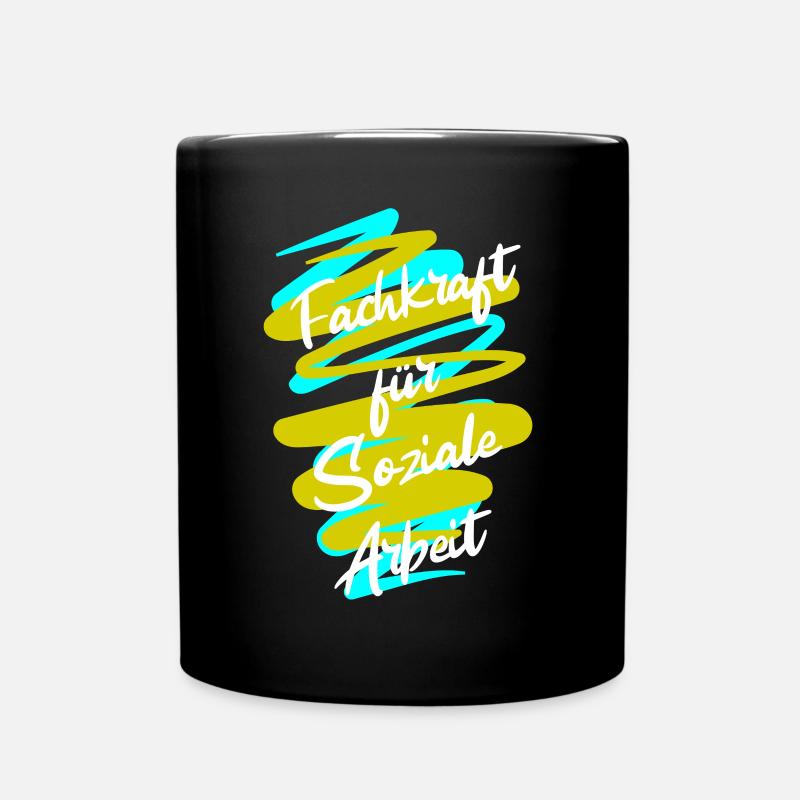 Soziale Arbeit - Tasse einfarbig - Schwarz