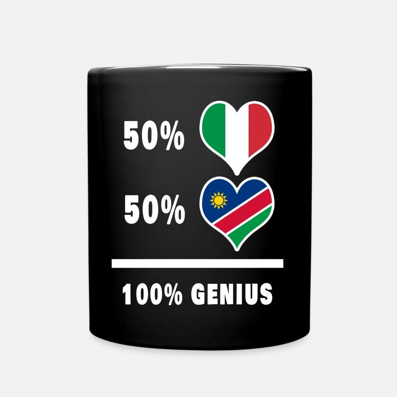 Brilliant Italien und Namibia / Geschenk - Tasse einfarbig - Schwarz