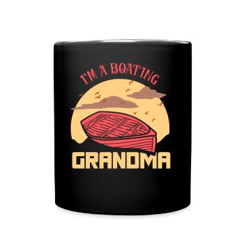 Je suis une grand-mère plaisancier bateau - Mug uni - noir - Devant