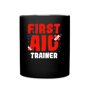 Instructeur de secourisme Mesures immédiates Cours Enseignant - Mug uni - noir - Devant