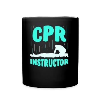 Responsable de cours de secourisme Enseignant Mesures immédiates - Mug uni - noir - Devant