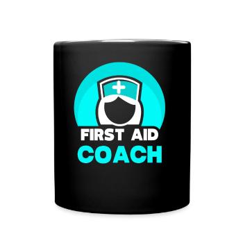 Cours de secourisme formateur enseignant Mesures immédiates - Mug uni - noir - Devant