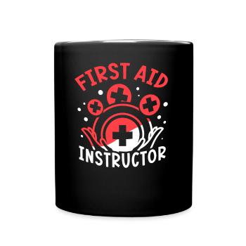 Instructeur pour le cours de secourisme Formateur d’enseignants - Mug uni - noir - Devant