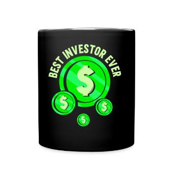 Best Investor Ever Investor Investing - Full Colour Mug - black - Front