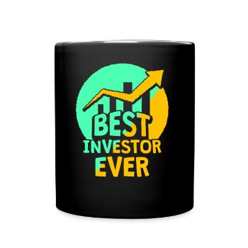 Best Investor Ever Invest Investors - Full Colour Mug - black - Front
