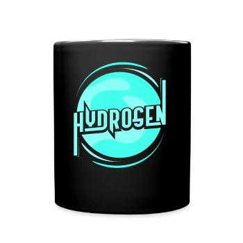 Wasserstoff Energie Element Hydrogen - Tasse einfarbig - Schwarz - Vorne