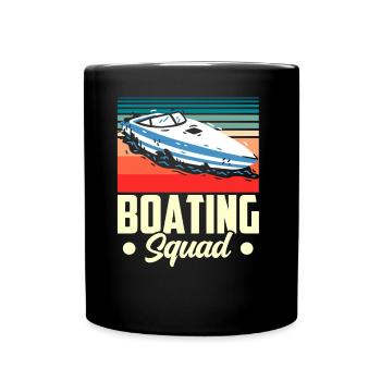 Boating Team Boat Boat Yacht Sailboat - Full Colour Mug - black - Front