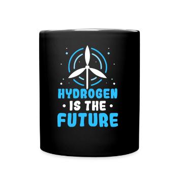 Hydrogen is the future Element hydrogen - Full Colour Mug - black - Front