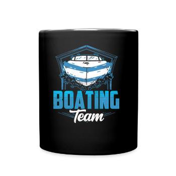 Équipe de navigation Yacht Bateau Bateau Bateau Voilier Voilier - Mug uni - noir - Devant