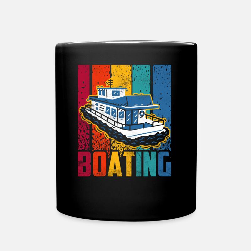 Bootfahren Segelboot Schiff Boot Yacht - Tasse einfarbig - Schwarz