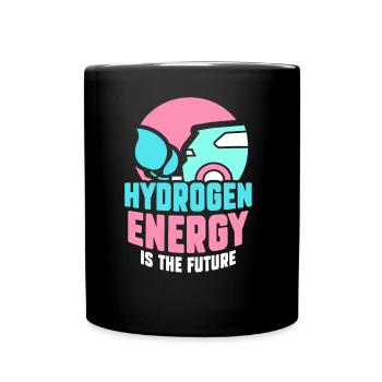 Energie Aus Wasserstoff Ist Die Zukunft Hydrogen - Tasse einfarbig - Schwarz - Vorne