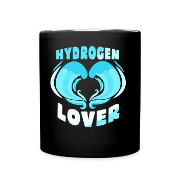 Hydrogen Lover Energy Element Hydrogen - Full Colour Mug - black - Front