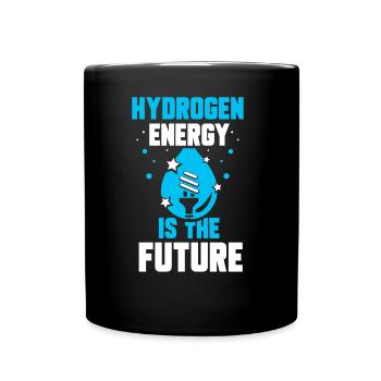 Energie Aus Wasserstoff Ist Die Zukunft Hydrogen - Tasse einfarbig - Schwarz - Vorne