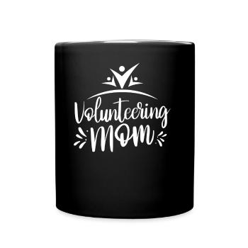 Volunteer Mother Profession Voluntary Volunteer - Full Colour Mug - black - Front