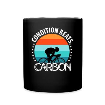 L’état bat le carbone - Mug uni - noir - Devant