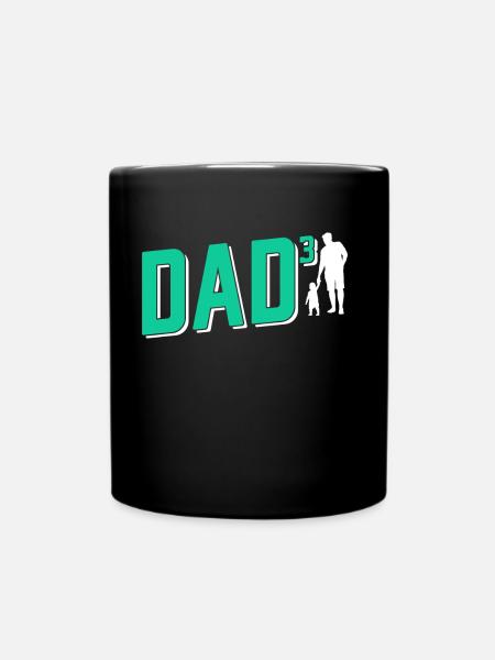 Vater Von Drei Kindern Papa Vater Tag Papi - Tasse einfarbig - Schwarz