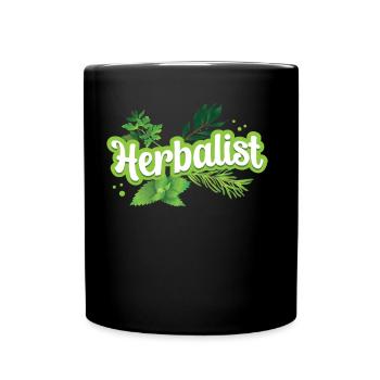 Herboriste Herb Herb Herb Herb Garden - Mug uni - noir - Devant