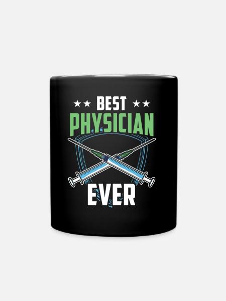 Der Beste Arzt Aller Zeiten Beruf Mediziner Doktor - Ensfarvet krus - sort