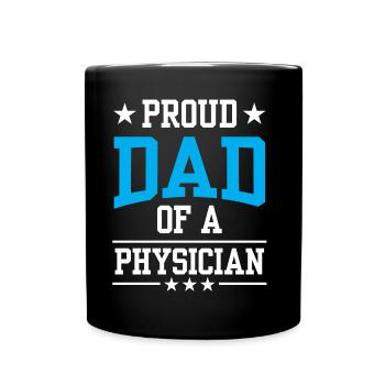 Fier père d’un médecin médecin médecin - Mug uni - noir - Devant