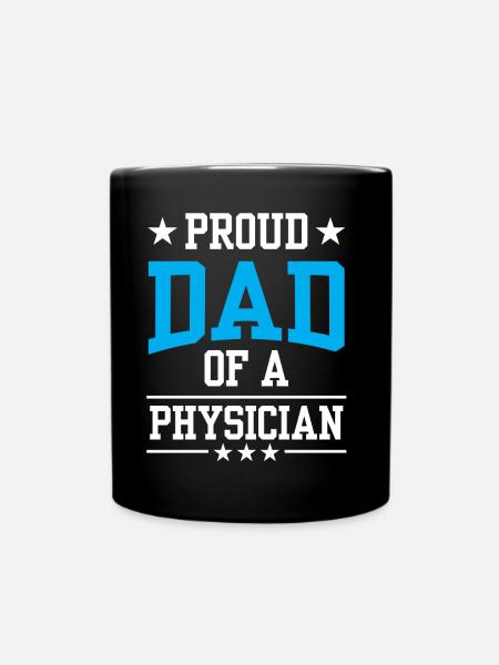 Proud Father of a Doctor Physician Doctor Doctor - Full Colour Mug - black