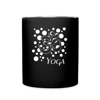 Yoga yoga - Tasse einfarbig - Schwarz - Vorne