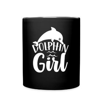 Dolphin Girl Lover Dauphins Dauphins Dauphins - Mug uni - noir - Devant