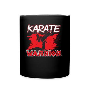 Karate Warrior Martial Arts Fighter Martial Arts - Full Colour Mug - black - Front