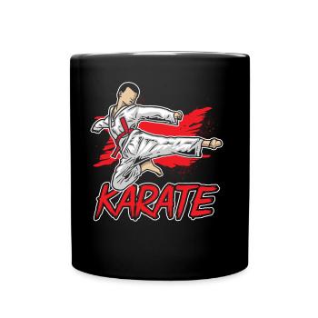 Karate Sayings Martial Arts Fighter Martial Arts - Full Colour Mug - black - Front